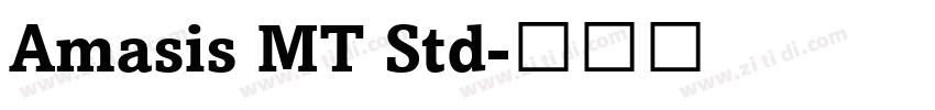 Amasis MT Std字体转换